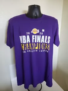 T-shirt Los Angeles Lakers 2020 NBA Finals Champions nuova con etichetta taglia L - Foto 1 di 4