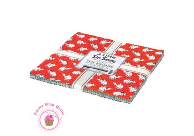 Kaufman A LITTLE DR SEUSS  LAYER CAKE 42 10" Squares DR SEUSS - Image 1 of 4
