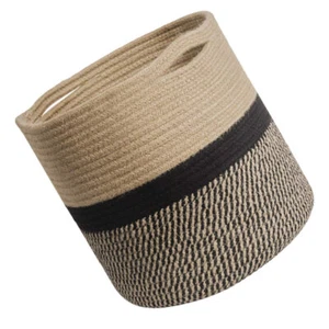 Weaving Flower Pot Linen Dresser Bin Closet Storage Cube Cloth Storage Basket - Picture 1 of 12