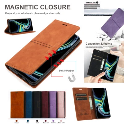 Flip Leather Phone Case For Xiaomi Redmi Note 9 10 Pro Max 9S 9T 10 Wallet Cover - Image 1 of 4