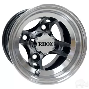 Wheel -RHOX Brickyard, Machined w/Black w/ Center Cap, 8x7 ET-27, set of 4 - Picture 1 of 2