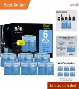 High Performance 6-Pack Shaver Cleaning Cartridges - Optimal Hygiene & Freshness - Picture 1 of 10
