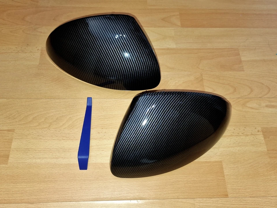 2 calotte specchietti in carbonio specchietto retrovisore esterno VW Sharan 7N Tiguan I / Skoda Yeti 5L specchio - Immagine 1 di 1