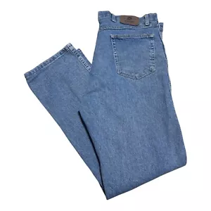 Pantalones de mezclilla para hombre Wrangler México mezcla de algodón azul pierna recta 38x32 - Imagen 1 de 5