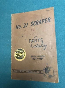 Caterpillar no 21 Scraper Parts Catalog Book Manual 8J - Picture 1 of 5
