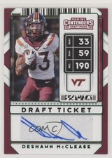 2020 Contenders Draft Picks College Ticket Green Foil Deshawn McClease #195 Auto