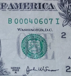 2003A 5 of a kind 0s repeater ladder San Jose poliutla, Mex zip code note fancy - Picture 1 of 3