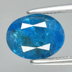 ๐ 1.55ct 8x6.2mm Oval Natural Blue Apatite - Unheated, Madagascar Gem - Picture 1 of 4