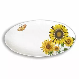 Michel Design Works Sunflower Autumn Fall Melamine Serveware Oval Platter - Picture 1 of 1
