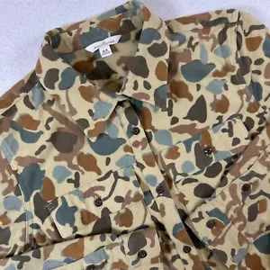 L.L. Bean Chamois Tunika Damen M Camouflage Signature Camo Button Down Slim Shirt Long - Bild 1 von 8