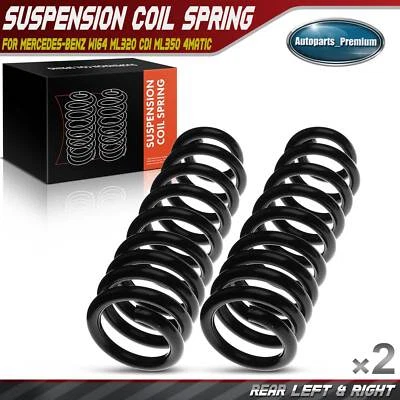 2Pcs Rear Suspension Coil Springs for Mercedes-Benz W164 ML320 CDI ML350 4Matic - Image 1 of 4
