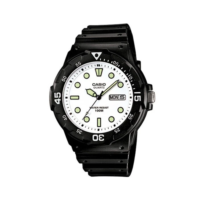 Mens Black Resin Analog Casio Quartz Sports Watch MRW-200H-7E