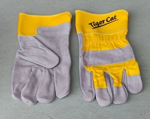 Brand NEW Tiger Cat /Leather Work/Construction Gloves Heavy-Duty Size L Large - Picture 1 of 2