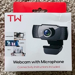 Webcam Full HD 1080P for PC Desktop/Laptop Auto Focus Web Camera with Microphone - Picture 1 of 10