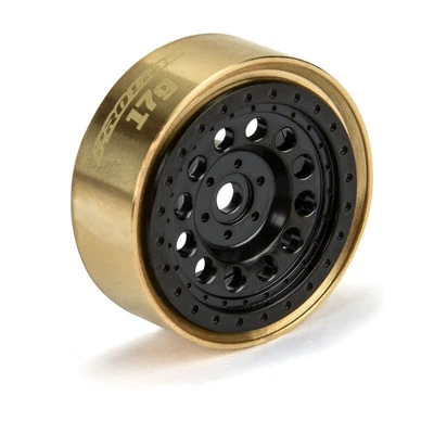PRO281200 ROCK SHOOTER 1.0 BLACK BRASS INTERNAL BEADLOCK 7MM WHEELS FOR 1/24 - Image 1 of 4