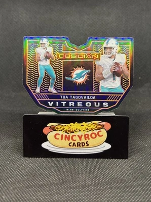 2021 Panini Obsidian Tua Tagovailoa Vitreous #V-23 Orange Etch /25 - Image 1 of 2