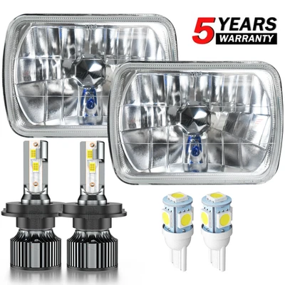 5x7" 7x6" For Plymouth Colt DL E 1984-1988 LED Headlight Hi-Lo Beam DRL - Image 1 of 4