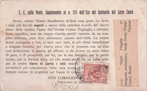 31-198 BUSSANA PREVOSTO DON LOMBARDI SANTUARIO CONTRA' REALE ( RIALE ? ) VICENZA - Picture 1 of 2