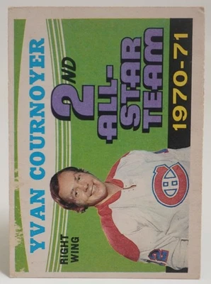 1971-72 OPC HOCKEY #260 YVAN COURNOYER AS-RAW CARD - Image 1 of 2