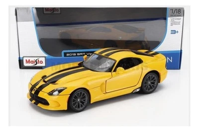 MAISTO 31128Y DODGE - VIPER GTS SRT COUPE 2013 - YELLOW BLACK - 1/18 - Immagine 1 di 2
