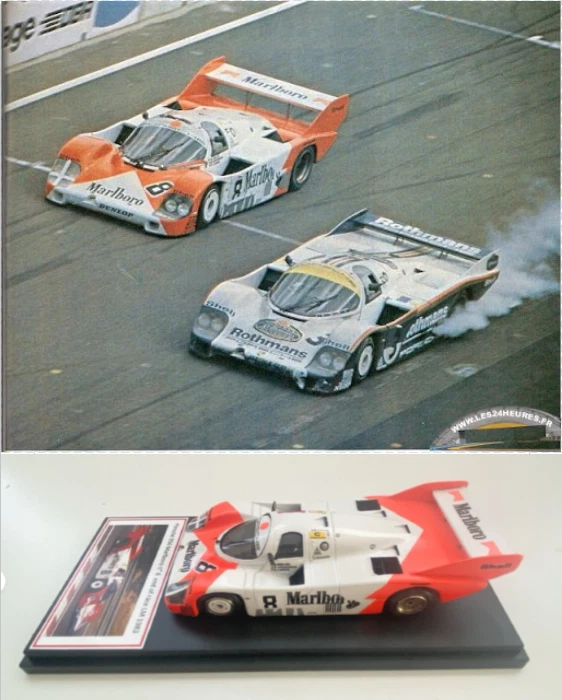 Porsche 956  Marlboro 6th  Le Mans 1983 end of race short tail  crista box  1/43 - Immagine 1 di 4