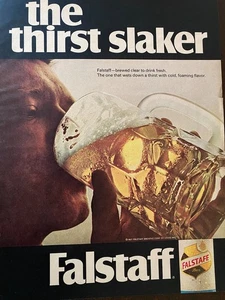 Falstaff Bier, ganzseitige Vintage Printanzeige, aa - Bild 1 von 1
