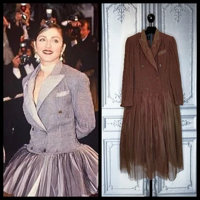 Jean Paul Gaultier - SS 1991 - Double Breasted Blazer Dress in Tulle - Image 1 of 4