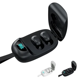 Dual Ear Usage ABS Silicone Black White Hearing Device Rechargeable TWS Analog - Picture 1 of 10