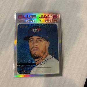 KEN GILES 2020 TOPPS HERITAGE CHROME REFRACTOR /571 #THC-168 BLUE JAYS - Picture 1 of 2