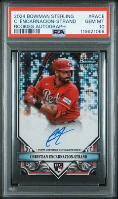 2024 Bowman Sterling Rookie Auto #RACE Christian Encarnacion-Strand PSA 10 - Image 1 of 2