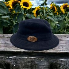 Lee Navy Blue Wool Bucket Sun Hat Vintage Union Tag Outdoors Casual Size Large