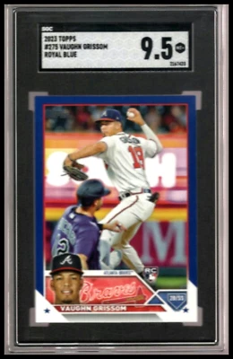 2023 Topps Royal Blue SGC 9.5 #275 Vaughn Grissom Rookie Card Atlanta Braves /RC - Image 1 of 2