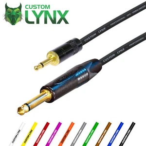 Neutrik Mini Jack to 1/4" Jack Mono Cable - 3.5mm to 6.35mm Unbalanced Lead Gold - Picture 1 of 4