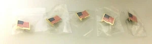 LOT OF 5 AMERICAN FLAG PIN SMALL - Picture 1 of 1