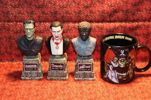 Universal Sideshow Monster Legacy Collection, Frankenstein, Wolfman, Dracula - Picture 1 of 13