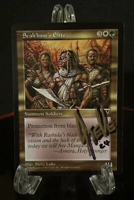Scalebane's Elite Artist Proof Signed Steve Luke MTG Visions Magic AP - Image 1 of 2