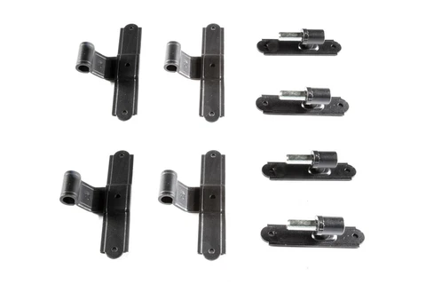 T Strap Hinges set with Pintels made in Italy Cover