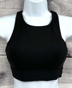 CALIA LONG LINE HIGH NECK OPEN BACK BIKINI SWIM TOP Women Size XS BLACK - Picture 1 of 4