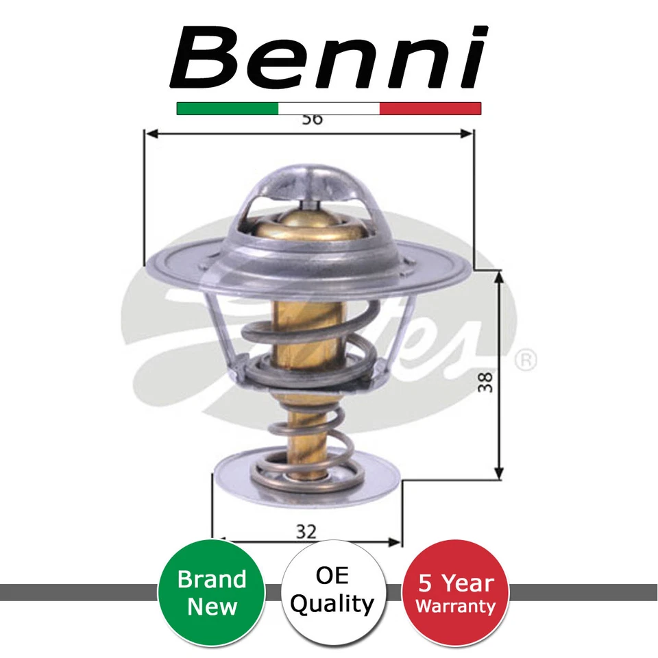 Refrigerante termostato Benni se adapta a Fiat 128 1969-1984 127 1977-1986 Fiorino 1980-1998 Foto 1 de 1