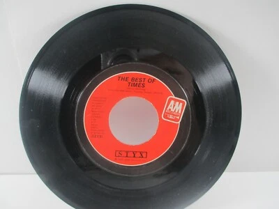 STYX Lights / The Best Of Times A&M 2300 VINYL 7" 45 RECORD - Image 1 of 2
