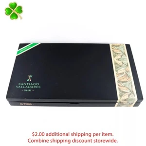 Caja de cigarros de madera vacía Santiago Valladares Toro 13,75" x 7,75" x 1,75" - Imagen 1 de 12