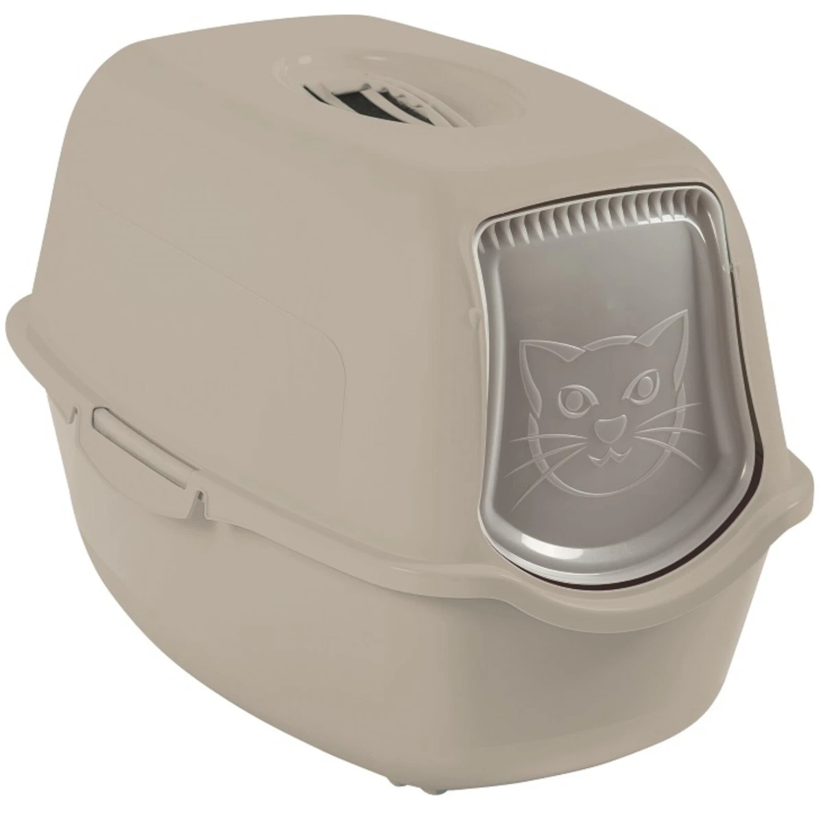 Jumbo-Katzentoilette Mit Hohen Seiten – 54x41x27 Cm, Spritzwassergeschützt, Niedriger Einstieg, Gelb