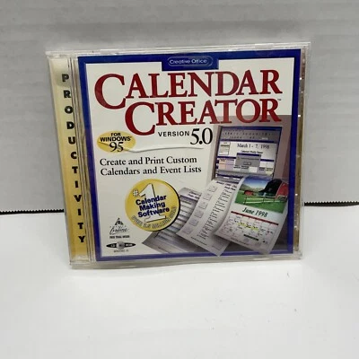 Calendar Creator Version 5.0 (1997 TLC) For Windows 95 - Image 1 of 4