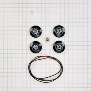 OEM Drum Roller Belt & Pulley Kit for Whirlpool GGW9250PW3 WGD8200YW1 WED9750WW0 - Picture 1 of 4