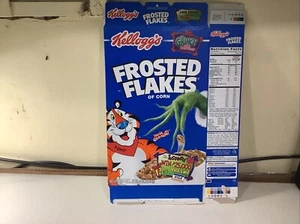2001 Empty Frosted Flakes The Grinch Visa Offer 20OZ Cereal Box SKU U200/369 - Picture 1 of 2