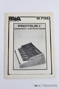 PAIA 8750 Proteus I Istruzioni di Montaggio Schemi 1 RIVENDITORE SYNTH VINTAGE - Foto 1 di 3
