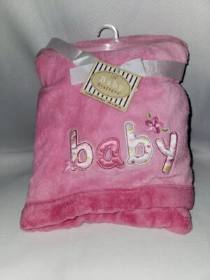 Новый «ВИНТАЖНЫЙ» 2010 BABY стартеры розовый цветок плюшевое одеяло приятный горошек полоски - Изображение 1 из 4