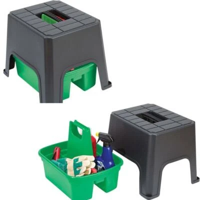 Sit Step & Store Stool Garden Home Garage Multipurpose Tool, Cleaning  Storage - Image 1 of 4