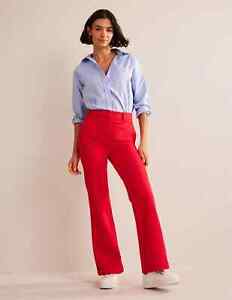 NWT Boden BODEN Brompton Ponte  Jersey Trousers in Red Size US Petite 4 $120