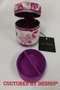 St John Knits Floral Print 2 Piece Travel Jewel Box NWT MSRP $175.00 - Imagen 1 de 1